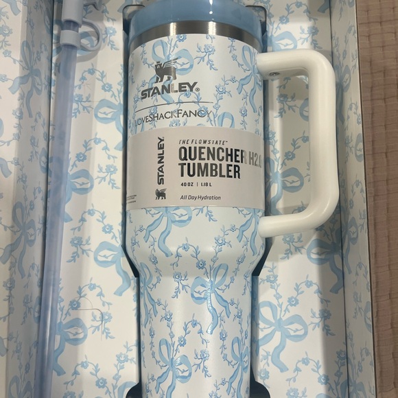 Stanley Other - Stanley Love Shack Fancy 40oz Tumbler Coquette Bow Winter Ice
